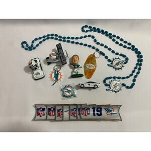Vintage Miami Dolphins Lot- Dan Marino, toy Cars, 10 3M Stickers 90's 80's